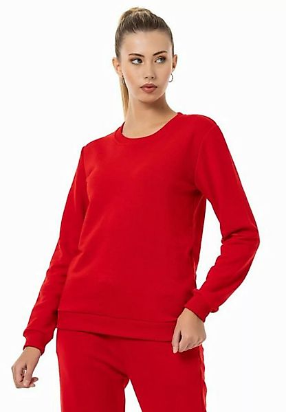 RedBridge Sweatshirt Red Bridge Damen Sweatshirt Rundhals Pullover Rot L Pr günstig online kaufen