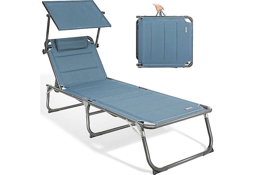 HOMECALL Gartenliege Sonnenliege AluLiege Liegestuhl Strandliege Liegen, kl günstig online kaufen