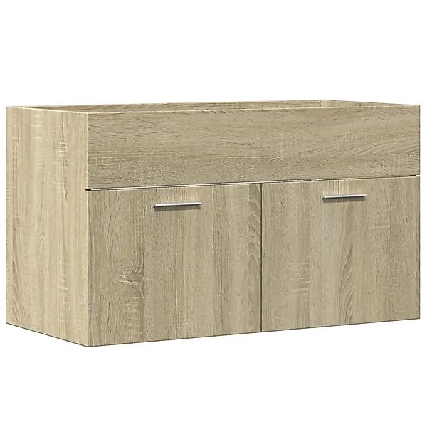 vidaXL Waschbeckenunterschrank Sonoma-Eiche 80x38,5x46cm Holzwerkstoff 8562 günstig online kaufen