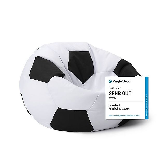 Lumaland Sitzsack Luxury Fußball gaming Sitzkissen Bodenkissen, Fußballopti günstig online kaufen