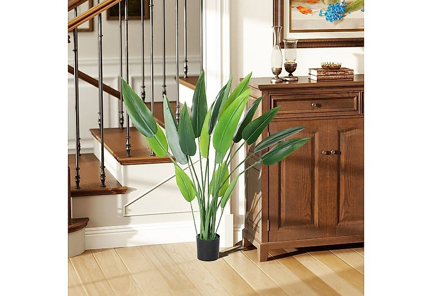 Kunstpflanze Künstliche Pflanze im Topf für den Innenbereich Paradiesvogel, günstig online kaufen