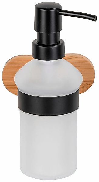 WENKO Seifenspender "Orea Bamboo" 300 ml Fassungsvermögen, Halterung aus ro günstig online kaufen