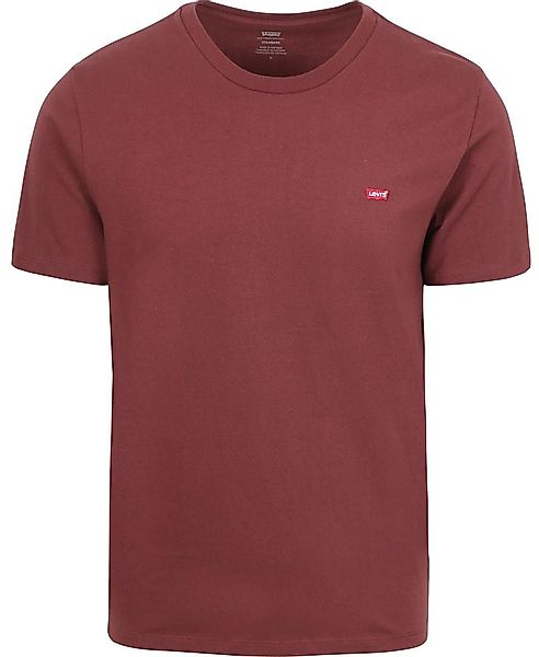 Levi's T-Shirt Original Bordeaux - Größe S günstig online kaufen