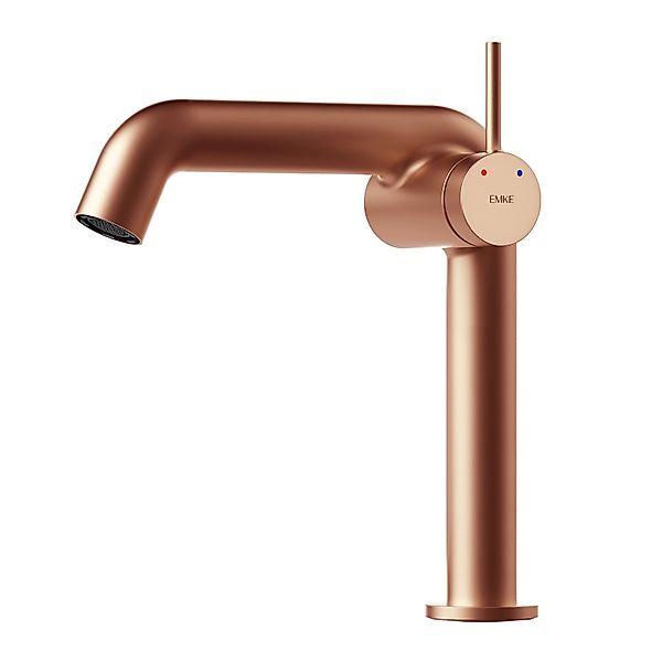 Emke Wasserhahn Bad 222 x 200 x 76 mm Rosengold Wasserhahn Waschtischarmatu günstig online kaufen