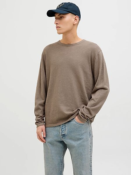 Jack & Jones Herren Rundhals Pullover JJESUMMER KNIT CREW NECK - Regular Fi günstig online kaufen