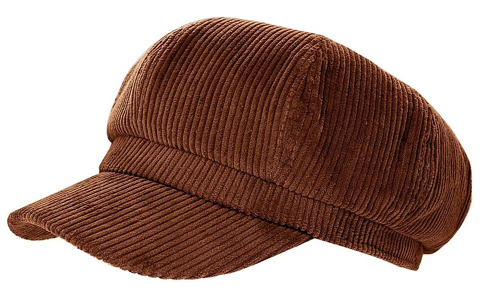 dy_mode Ballonmütze Damen Cordmütze / Ballonmütze mit Schirm Herbst-Winter günstig online kaufen