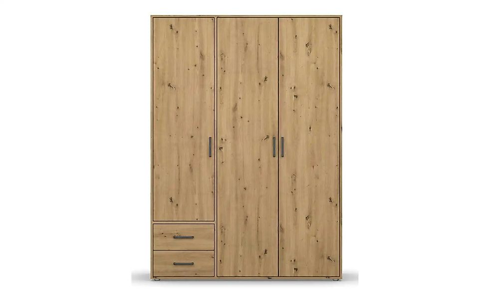 Drehtürenschrank  Yarm ¦ braun ¦ Maße (cm): B: 140 H: 194 Schränke > Kleide günstig online kaufen