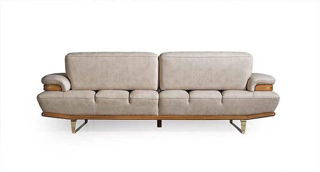 Xlmoebel Sofa Neue Luxus Beige Moderne Dreisitzer Polster Couch Design Sofa günstig online kaufen