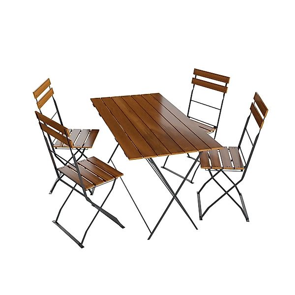 Lex Biergarten-Set Sitzgruppe Biergartenmöbel Gartenmöbel Tisch 120x70 Stuh günstig online kaufen