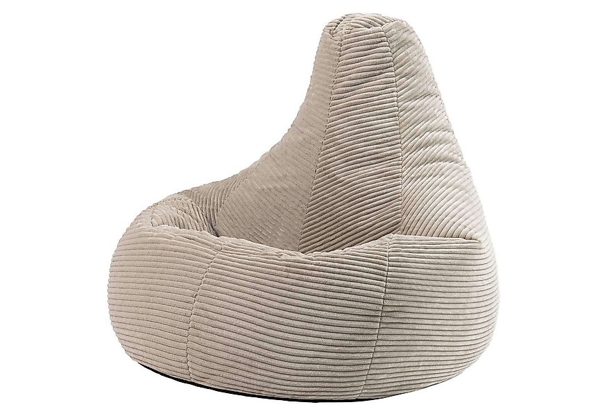 icon Sitzsack Sessel mit Liege aus Cord „Dalton“, Sitzsack XXL Gaming Sitzs günstig online kaufen