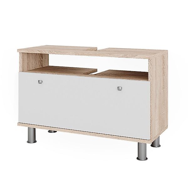 Vicco Waschbeckenunterschrank Fynn, Sonoma/Weiß, 80.2 x günstig online kaufen