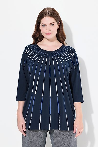Ulla Popken Longsleeve Shirt Oversized Rundhals günstig online kaufen