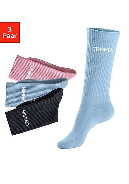 Copenhagen Studios Tennissocken, (Packung, 3 Paar), mit Halbfußfrottee günstig online kaufen