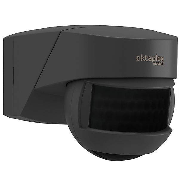 Oktaplex Lea Bewegungsmelder mit Unterkriechschutz IP54 180° 12m Anthrazit günstig online kaufen