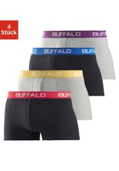 Buffalo Boxer "Boxershorts für Herren" Packung, 4 Stk. tlg., aus Baumwoll-M günstig online kaufen