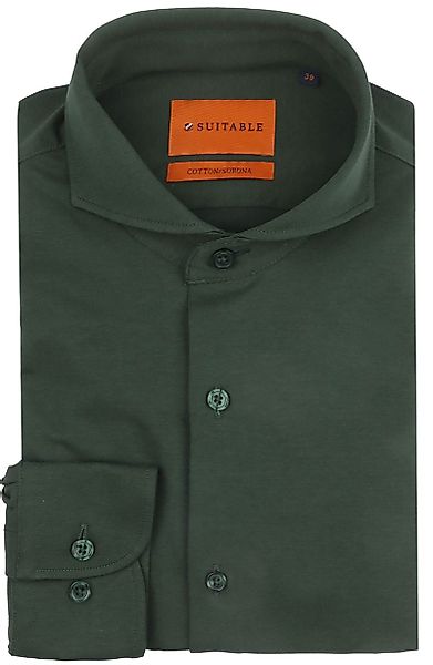 Suitable Sorona Hemd Dunkelgrün - Größe 43 günstig online kaufen