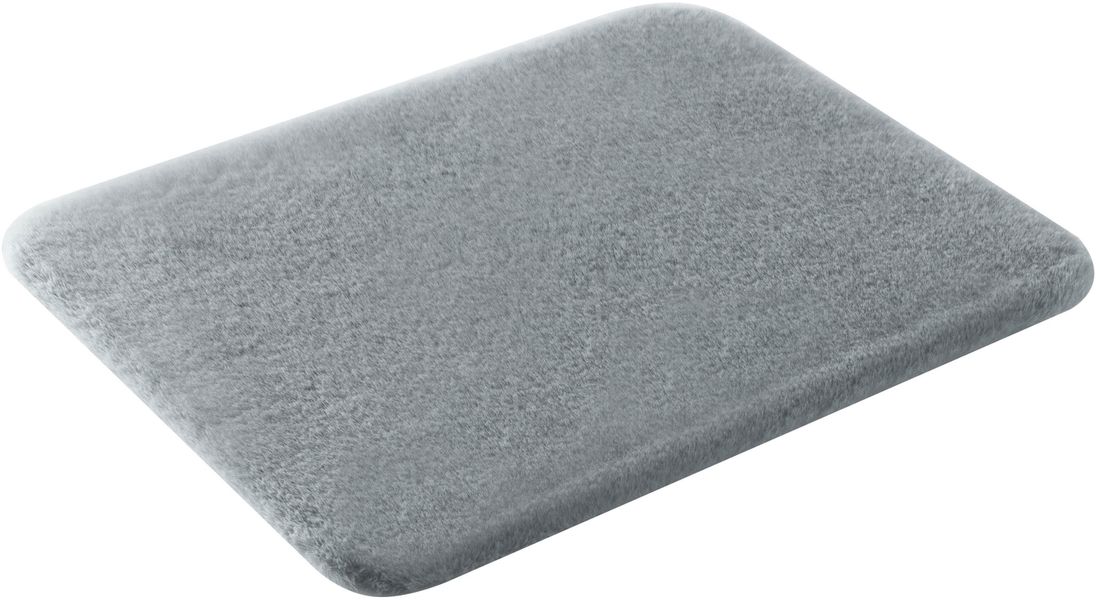 my home Badematte "Valeria, Kaninchenfell-Haptik" Höhe 20 mm rutschhemmend günstig online kaufen