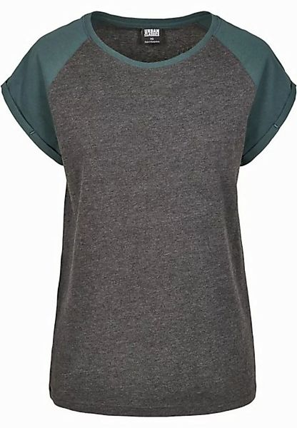 URBAN CLASSICS Kurzarmshirt Urban Classics Damen Ladies Contrast Raglan Tee günstig online kaufen