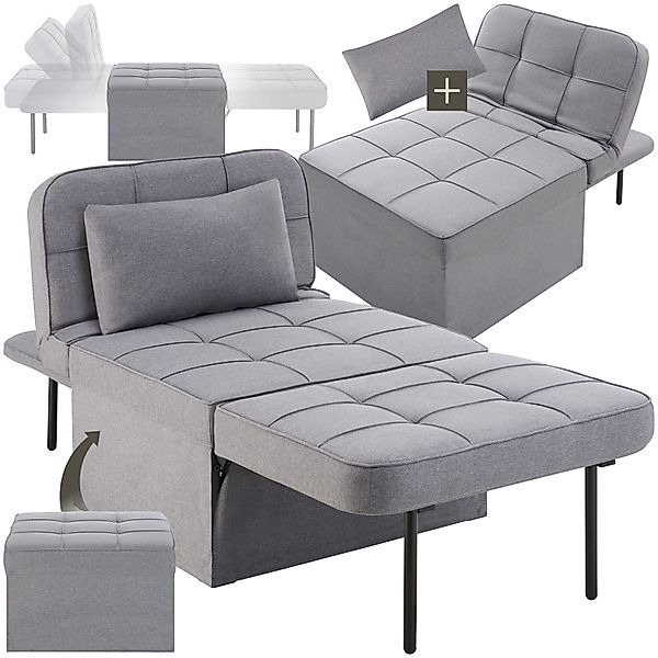 tectake Relaxsessel Schlafhocker, 4 in 1 günstig online kaufen