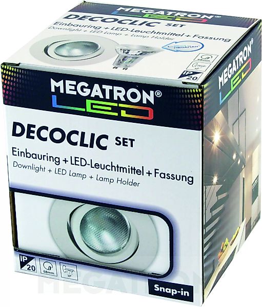 Megatron LED-Einbauspot Set 2800K ws MT75400 günstig online kaufen
