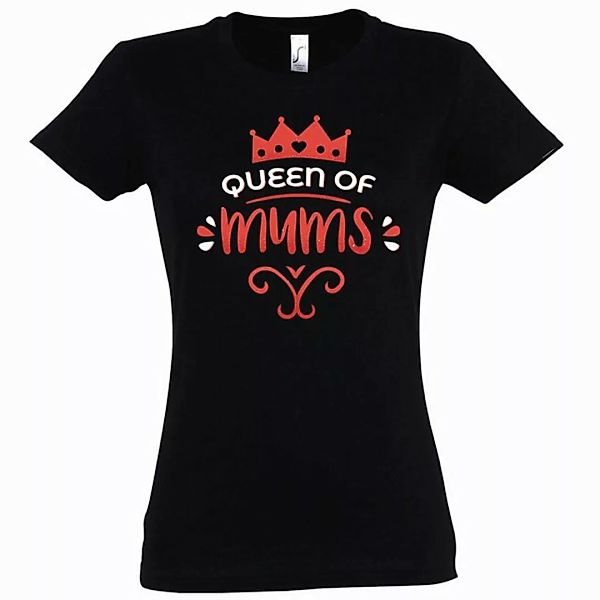 Youth Designz T-Shirt "Queen Of Mums" Damen Shirt mit trendigem Frontprint günstig online kaufen