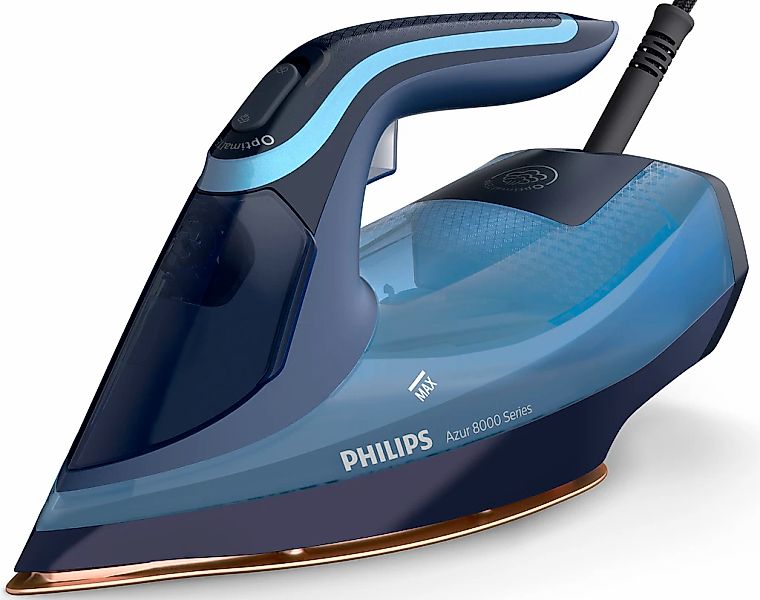 Philips Dampfbügeleisen "DST8020/20" 3000 W SteamGlide Elite Kupfer Bügelso günstig online kaufen