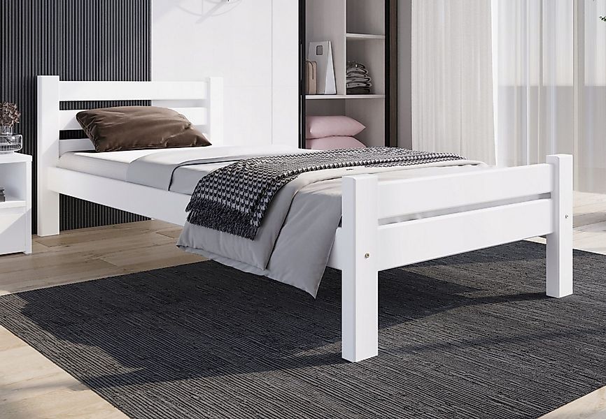Home Collective Bettgestell Massivholzbett, Einzelbett mit günstig online kaufen