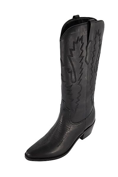Ulla Popken Leder-Cowboystiefel XXL-Schaft Westernstiefel Stiefel günstig online kaufen
