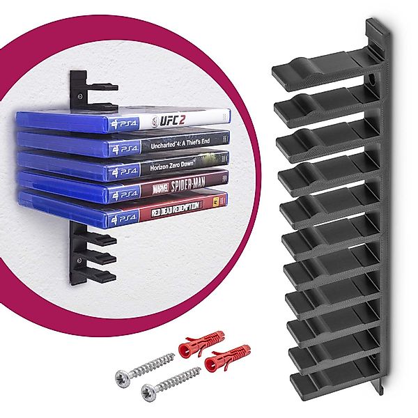 Mobilefox Media-Regal Floating Wandhalterung Blu Ray günstig online kaufen