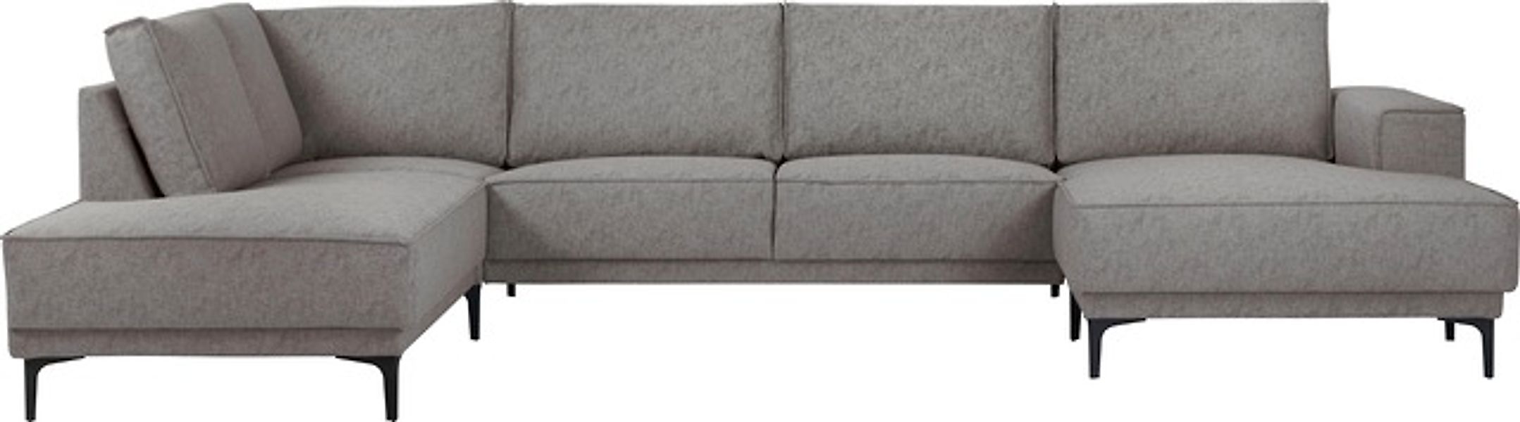 Places of Style Wohnlandschaft »XXL Sofa Oland, Struktur, Flachgewebe, Luxu günstig online kaufen