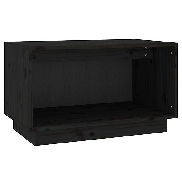 vidaXL TV-Schrank TV-Schrank Schwarz 60x35x35 cm Massivholz Kiefer (1-St) günstig online kaufen