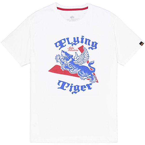 Alpha  T-Shirt Fyling Tigers Ink T - white günstig online kaufen