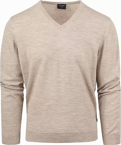 Olymp Casual Pullover Wolle Beige - Größe S günstig online kaufen