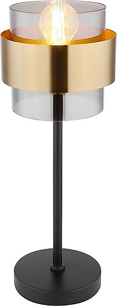 GLOBO LIGHTING Tischleuchte MILLEY, ohne Leuchtmittel, Tischlampe/Metall/Gl günstig online kaufen