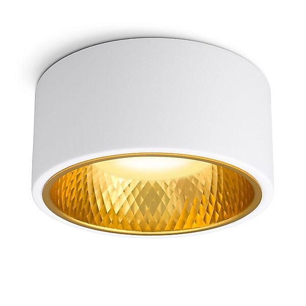 SSC-LUXon OLINO LED Deckenlampe Weiß Rund mit Wechselbarer Front Gold oder günstig online kaufen
