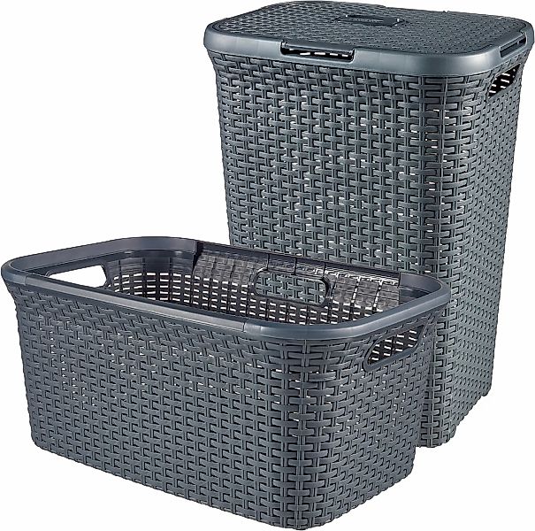 Curver Wäschekorb "Style" Wäschebox (60L) und Wäschekorb (45L) günstig online kaufen