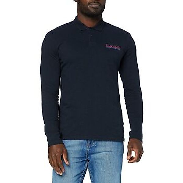 Napapijri  T-Shirts & Poloshirts ERIS LS - NP0A4EZJ-176 BLU MARINE günstig online kaufen