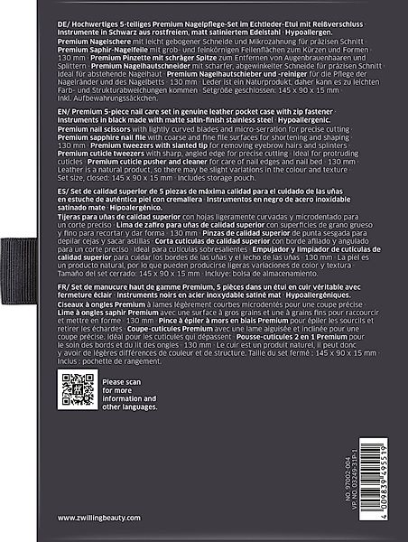 Zwilling Maniküre-Etui PREMIUM BLACK, 5 tlg., günstig online kaufen