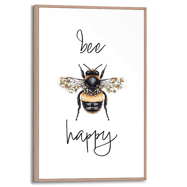 Reinders! Poster Bee Happy, Küche - günstig online kaufen