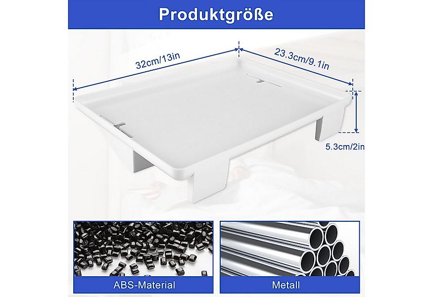 Refined Living Nachttisch Bettregal aus ABS mit Kabelöffnungen Hängeaufbewa günstig online kaufen