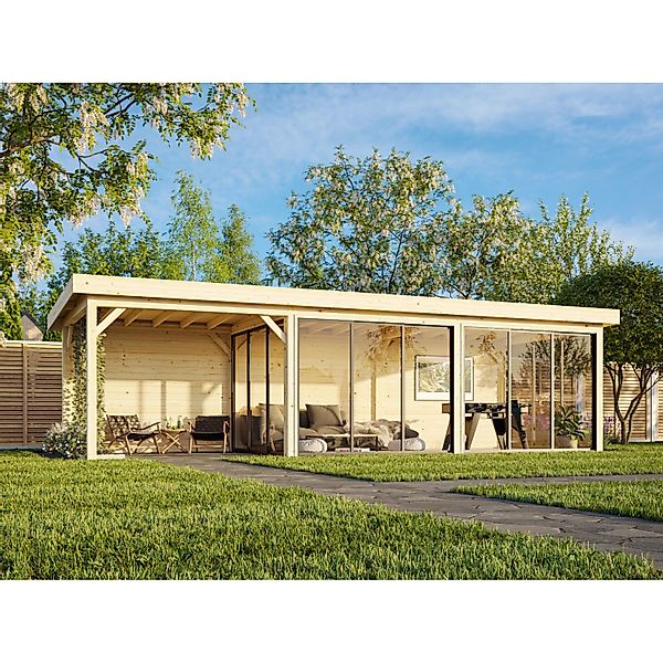 Palmako Pavillon Lenna Set 718 Slide Plus 876 x 300 cm Lackiert Weiß FSC® günstig online kaufen