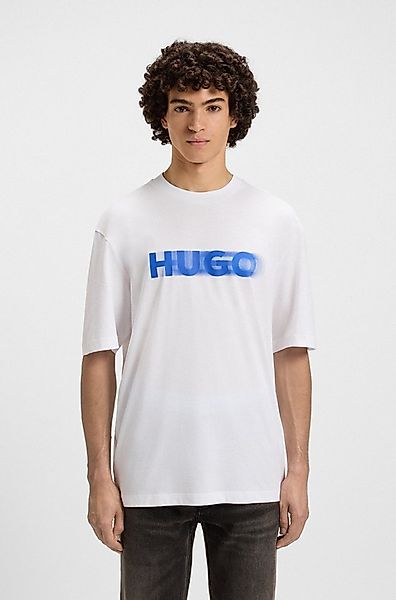 HUGO Blue T-Shirt Nalax mit Logo-Druck günstig online kaufen