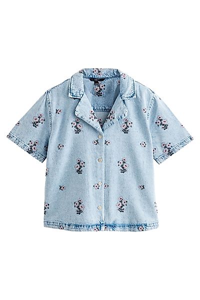 Next Jeanshemd Jeanshemd mit Blumenstickerei aus günstig online kaufen