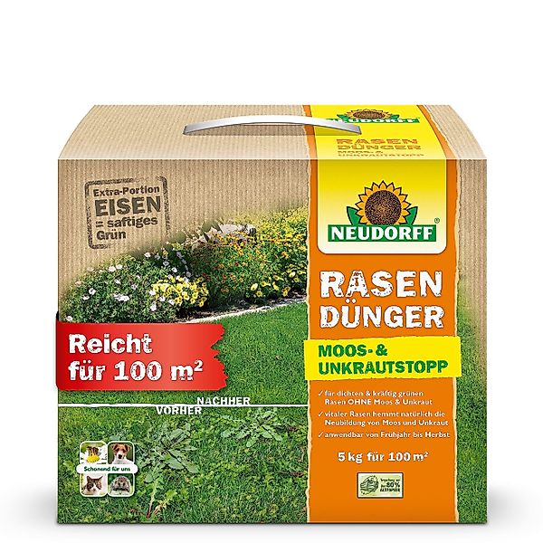 Neudorff Rasendünger RasenDünger Moos- & UnkrautStopp günstig online kaufen