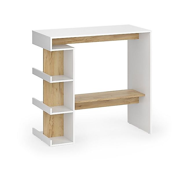 Vicco Bartisch Dana, Weiß/Goldkraft Eiche/Goldkraft Eiche, 108 x 50 cm günstig online kaufen