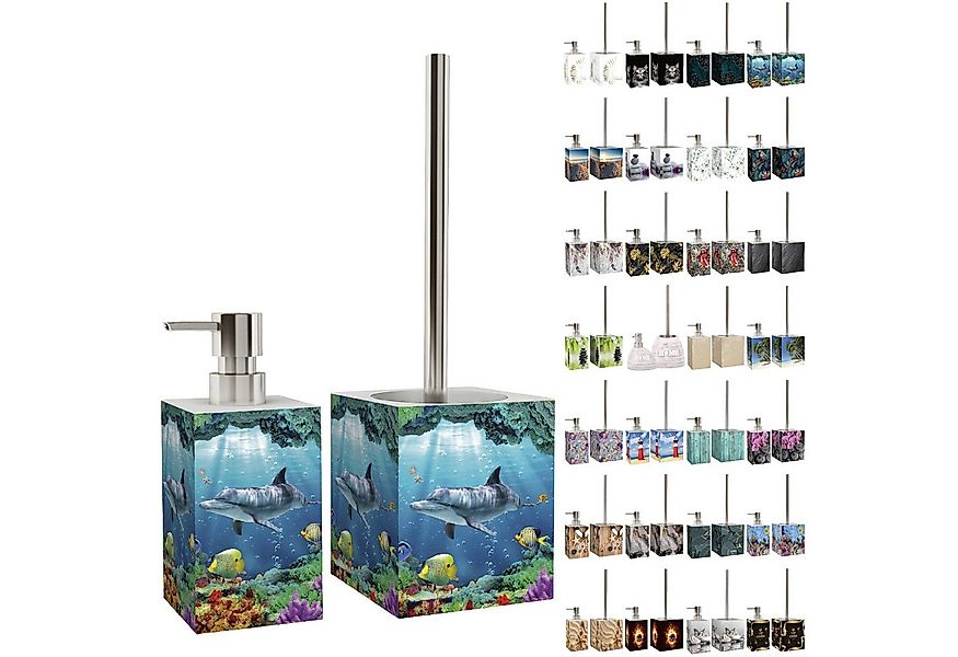 Sanilo Badaccessoire-Set mit Motiv, viele schöne Seifenspender und WC Bürst günstig online kaufen