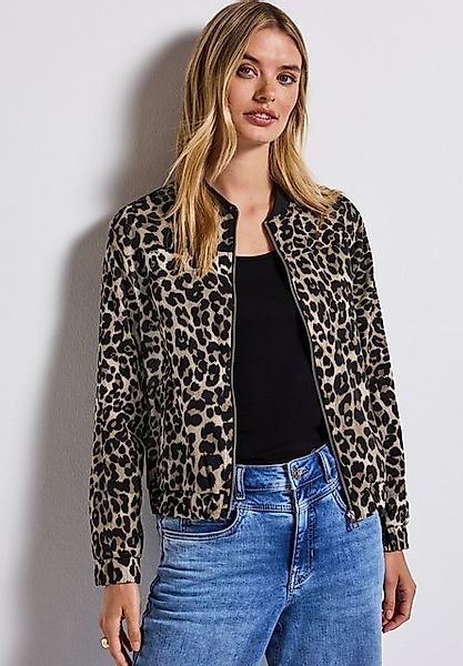 STREET ONE Blouson mit Leo-Print und Reißverschluss günstig online kaufen