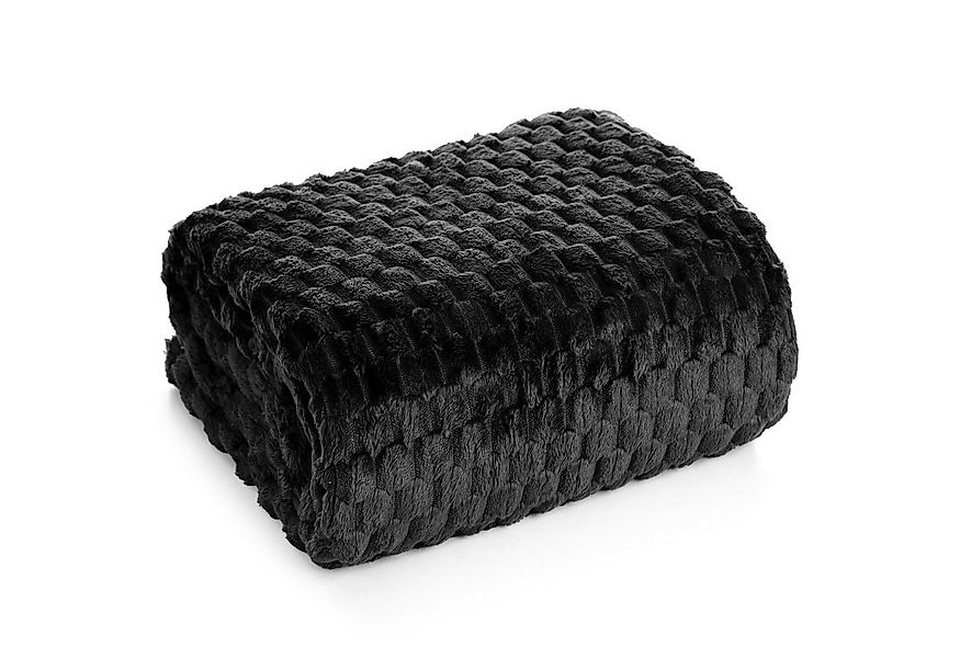 Wohndecke CINDY/6, Design91, Tolle Struktur, Waffelmuster, Weich, Karierte günstig online kaufen