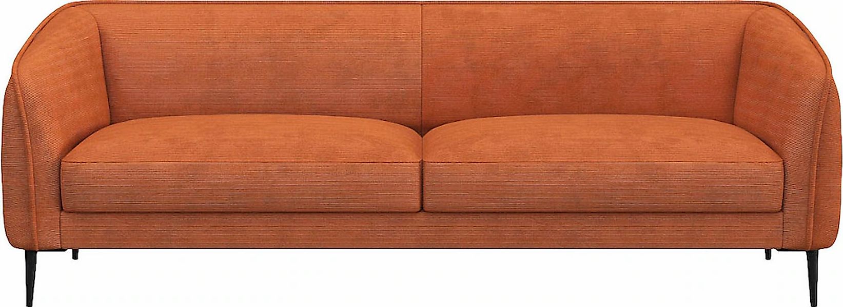 FLEXLUX 3-Sitzer "Belle Designsofa, Couch, bequem durch Kaltschaum im Sitz" günstig online kaufen