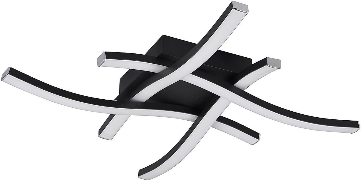 Reality Leuchten LED Deckenleuchte Route, LED fest integriert, Warmweiß, mo günstig online kaufen